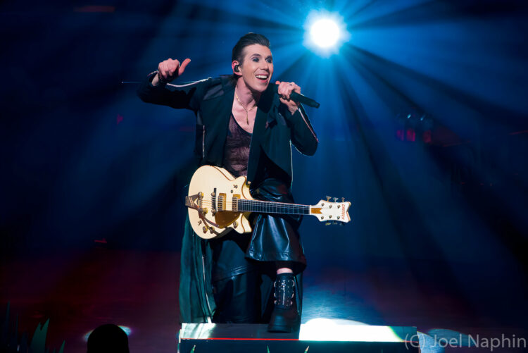 Marianas Trench vocalist Josh Ramsay during a show in Niagara Falls on the OLG Stage at Fallsview Casino Feb. 15. (PHOTO: Joel Naphin)